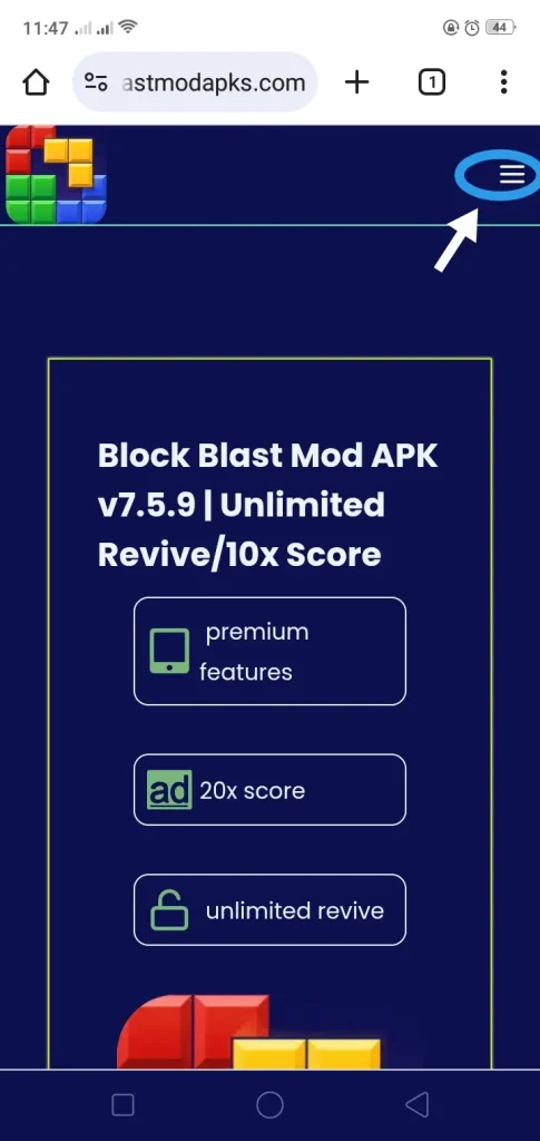 block blast old version
